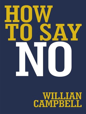 cover image of How to Say No